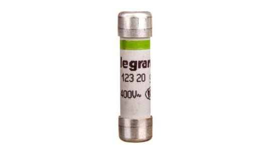 Wkładka bezpiecznikowa cylindryczna 8,5x31,5mm 20A gG 400V 012320 Legrand