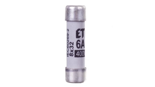 Wkładka bezpiecznikowa cylindryczna 8x32mm 6A gG 400V CH8 002610005 ETI-POLAM