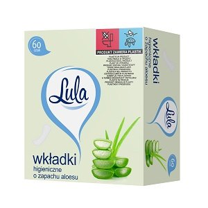 Wkładki higieniczne LULA zapach aloesowy 60 szt. Lula