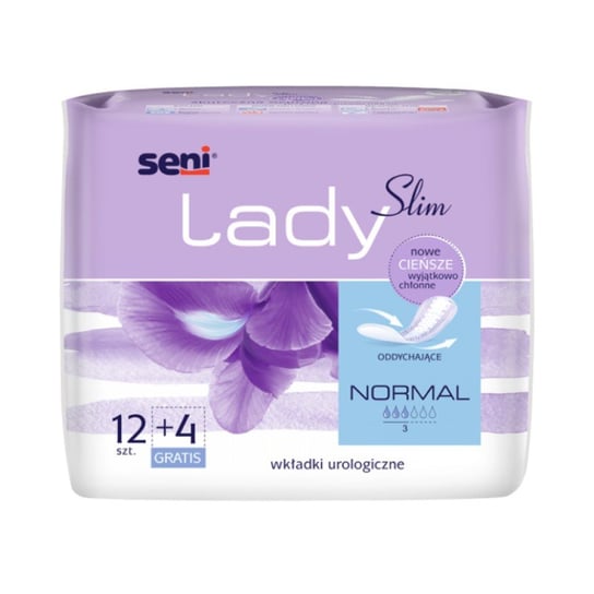Wkładki urologiczne dla kobiet Seni Lady Slim Normal 12 szt. + 4 szt. Seni