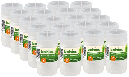 Wkłady do zniczy parafinowe BOLSIUS 2D 48H 20szt. Bolsius