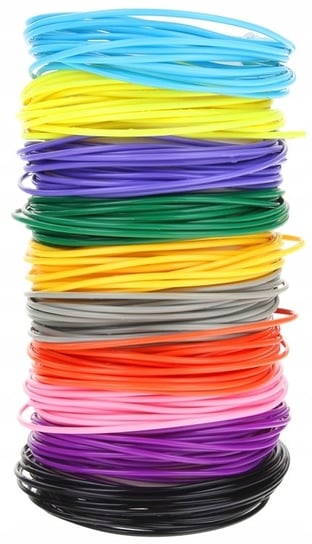 Wkłady Filament Pla Do Długopisu 3D 50M/1,75Mm 10 Kolorów SuperZabaweczki