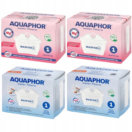 Wkłady filtrujące Aquaphor Maxfor+ 2 szt. i Maxfor+ Mg2+ 2 szt. AQUAPHOR