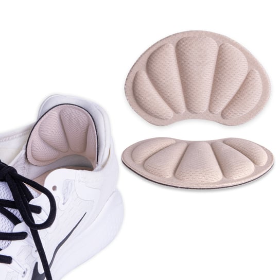Wklejane wkładki z pianki zapiętki do dużych butów obtarte pięty beżowe Inna marka