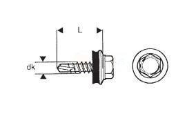 Wkręt Samowiertny 4.8*35Mm Ral 9016 ESSVE