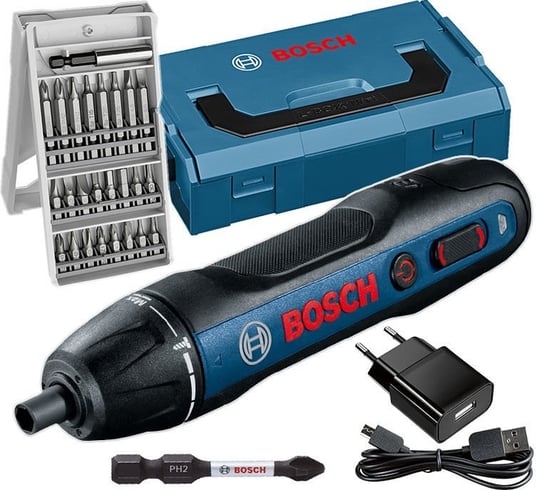 Wkrętak akumulatorowy, Bosch Go 2.0 Professional, zestaw z końcówkami, 3,6V, 06019H2101 Bosch
