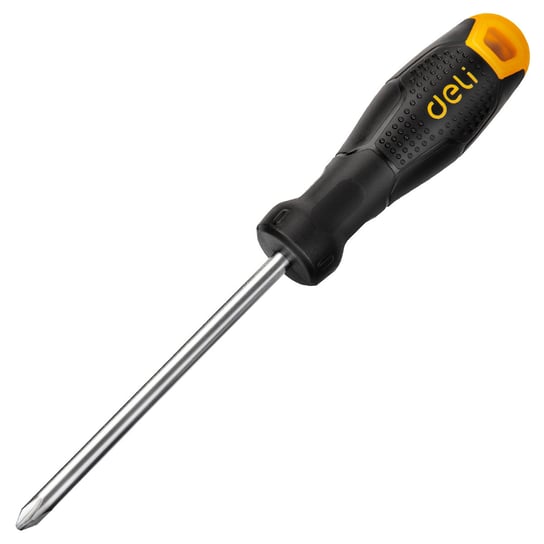 Wkrętak krzyżakowy Deli Tools EDL625075, PH1x75mm (czarny) Deli Tools