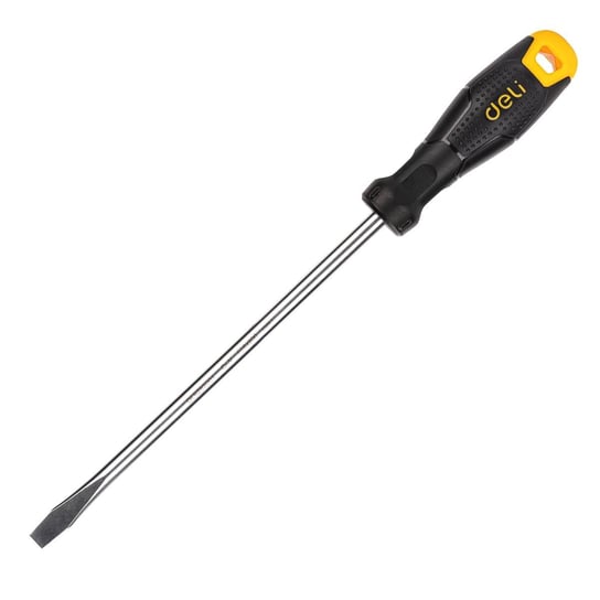 Wkrętak płaski Deli Tools EDL6282001, 8x200mm (czarny) Deli Tools