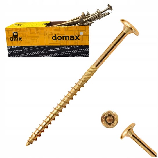 Wkręty ciesielskie do drewna 6x80mm talerzykowe Torx DOMAX