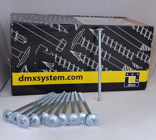 Wkręty Ciesielskie Do Drewna, Talerzowe Ct 5X45Mm Zng Białe 200 Szt. Domax DOMAX