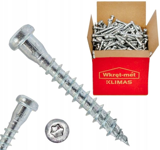 Wkręty Do Łączników Ciesielskich 5X50Mm Torx 250St KLIMAS