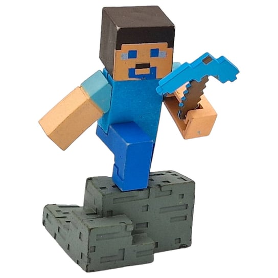 WKS, MINECRAFT Duży zestaw Figurek 7 sztuk (Steve) + 8x akcesoria WKS