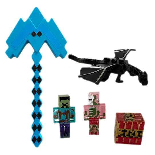 WKS, MINECRAFT Zestaw Figurka Zombie + Akcesoria WKS