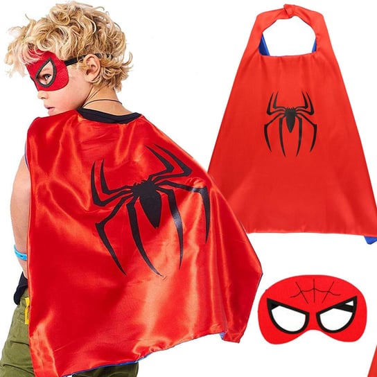 WKS, SPIDERMAN Kostium Dla Dzieci 2w1 Peleryna Z Maską WKS