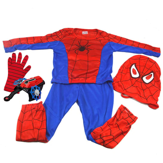 WKS, Strój dla chłopca, Kostium Spiderman 110-116 + Wyrzutnia Sieci WKS