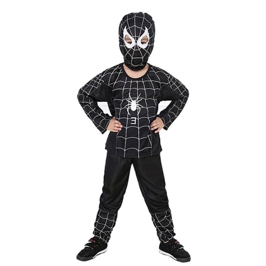 WKS, Strój dla chłopca, Kostium Spiderman Czarny 122-128 (L) WKS