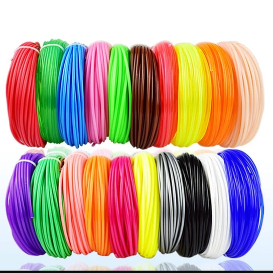 WKS, Wkład do długopisu 3d filament zestaw 10 różnych kolorów WKS