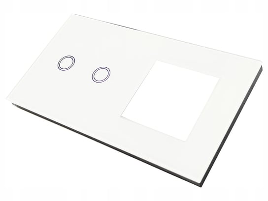 WŁĄCZNIK ŚWIATŁA GNIAZDO GNIAZDKO PANEL BIAŁY 2+1 Baron