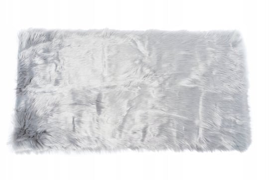 Włochaty dywanik - mata ze sztucznej skóry - Dywan shaggy 60x120 Szary Flumi