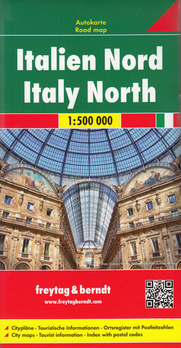 Włochy część północna. Mapa samochodowa 1:500 000 Opracowanie zbiorowe