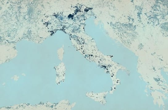 Włochy - Kolorowa Mapa - Fototapeta Nice Wall