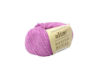 Włóczka Alize Merino Royal nr 474 liliowy fiolet, nowy kolor 100% wełna Alize