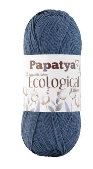 Włóczka EcoLogical Papatya 203 Jeansowy 100% bawełna Papatya