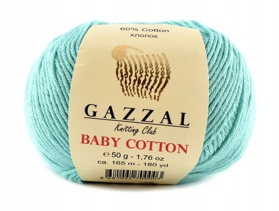 Włóczka Gazzal Baby Cotton 3425 - 50g - mięta Gazzal