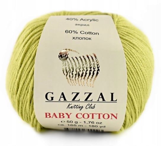 Włóczka Gazzal Baby Cotton 3457 - 50g - pistacja Gazzal