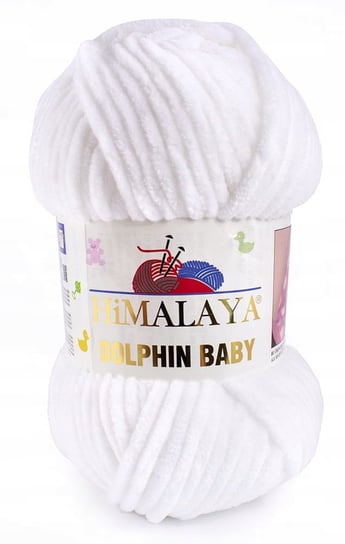 Włóczka pluszowa HIMALAYA DOLPHIN BABY 301 biel Himalaya