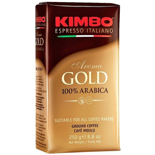 Włoska kawa mielona import KIMBO Aroma Gold 100% Arabica, 250 g Kimbo