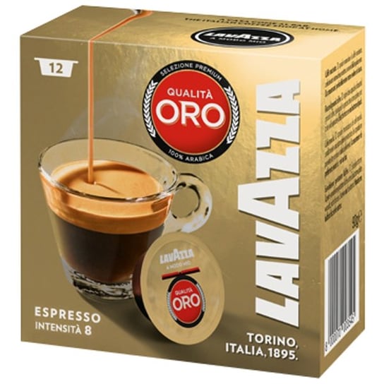 Włoska kawa w kapsułkach import LAVAZZA A Modo Mio Qualito Oro, 12 szt. Lavazza