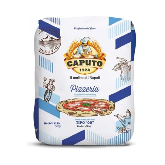 Włoska Mąka Pszenna "00", Idealna do Tradycyjnego Ciasta na Pizzę] "Farina di Grano Tenero Tipo 00 | Pizzeria Tradizionale" 5kg Caputo Caputo