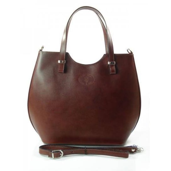 WŁOSKA TOREBKA SHOPPER BAG A4 BRĄZOWA SB4116M KEMER