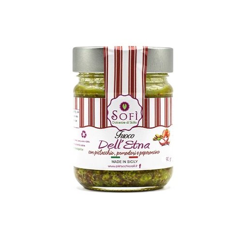 Włoskie Pesto pistacjowe Fuoco Dell'Etna, 90 g / Pistacchio Sofí Inna marka