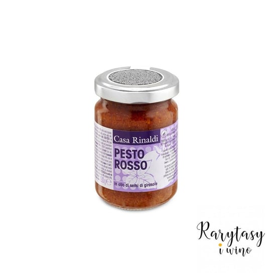 Włoskie Pesto Rosso z Suszonymi Pomodorami "Pesto Rosso in Olio di Semi di Girasole" 130g Casa Rinaldi Casa Rinaldi