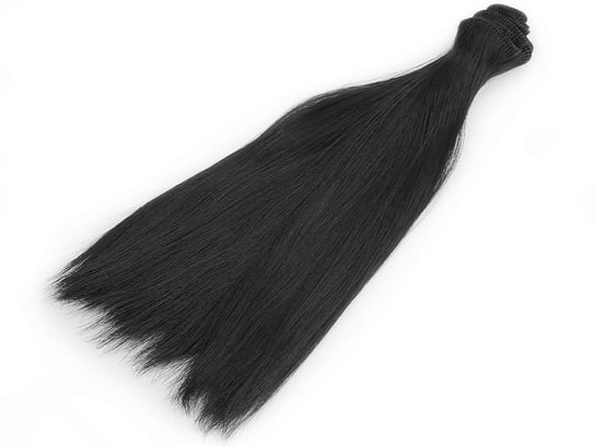 Włosy dla lalek czarne 20cm Stoklasa