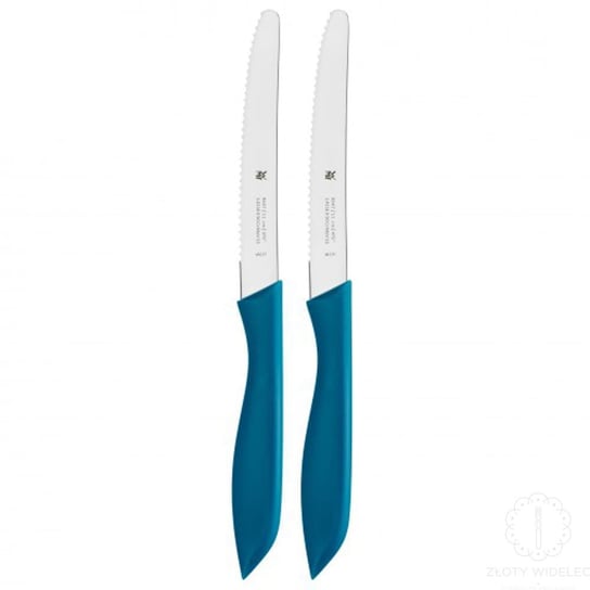 WMF - zestaw 2 noży z ząbkami niebieski WMF