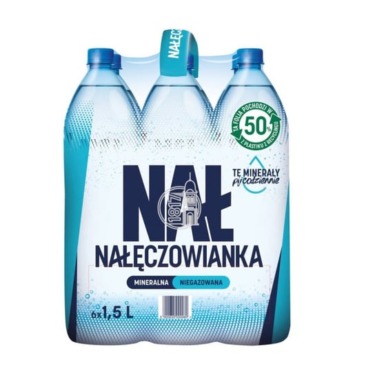 WODA MINERALNA NIEGAZOWANA NAŁĘCZOWIANKA ZGRZEWKA 6X1,5L Inna marka