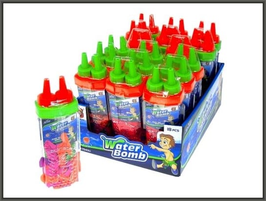 Wodne balony kolorowe Mix 120 sztuk w tubie p18 YG40U HIPO cena za 1 szt (HYG71) Hipo