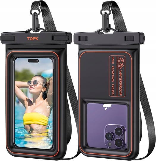 Wodoodporne etui IPX8 case wodoszczelny pokrowiec na telefon smartfon TOPK Topk