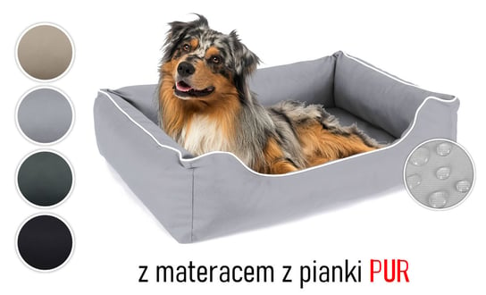 Wodoodporne legowisko posłanie kanapa materac mata dla psa 65x50 Sofa Valencia Standard rozbieralne rozmiar S kolor jasnoszary/biały Inna marka