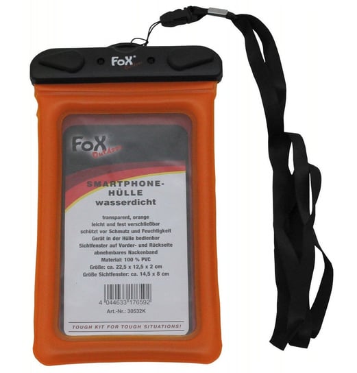 Wodoodporny Pokrowiec Na Smartfon Pomarańczowy FOX Outdoor