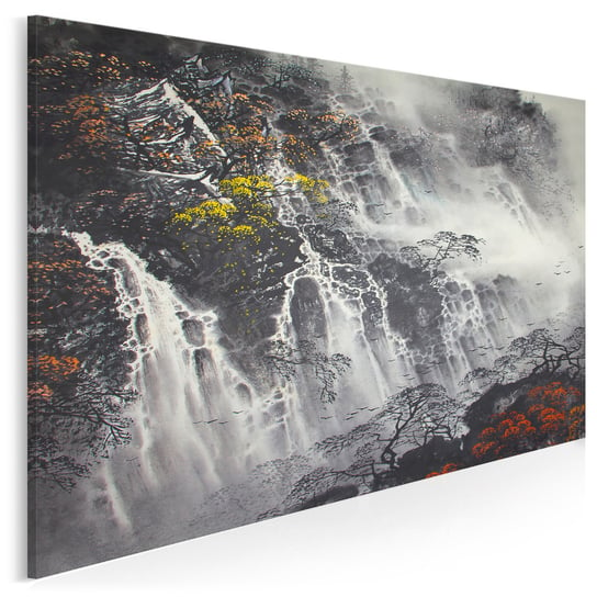 Wodospad pereł - nowoczesny obraz na płótnie - 120x80 cm VAKU-DSGN Nowoczesne obrazy