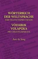 Wörterbuch der Weltsprache für Deutschsprechende Jong Arie