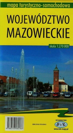 Województwo mazowieckie mapa turystyczno-samochodowa 1:270 000 Opracowanie zbiorowe