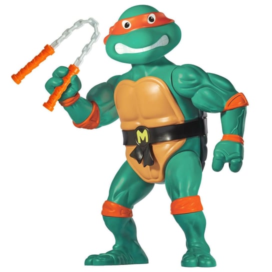 Wojownicze Żółwie Ninja duża solidna figurka Michelangelo 30 cm wiernie odwzorowuje postać idealna jako prezent dla fana serialu Playmates Toys