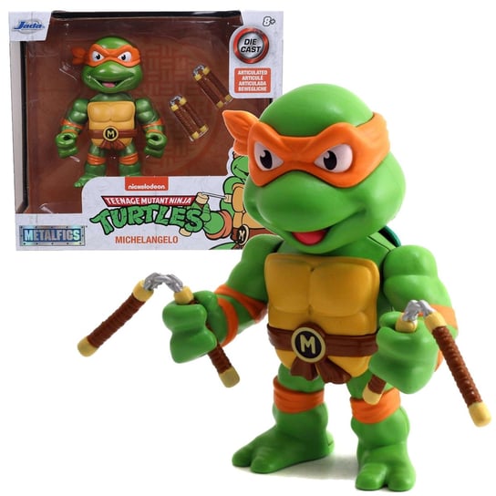 Wojownicze Żółwie Ninja Michelangelo metalowa figurka 10 cm Jada