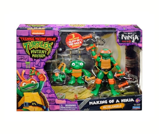 Wojownicze Żółwie Ninja Zestaw Figurka Michelangelo Evolution 3Pak Inna marka