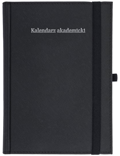 Wokół nas kalendarze, Kalendarz akademicki 23/24 A5 tygodniowy Piko z gumką czarny WOKÓŁ NAS